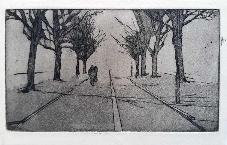 Print 5: 2011, etching, 7cm x 11cm